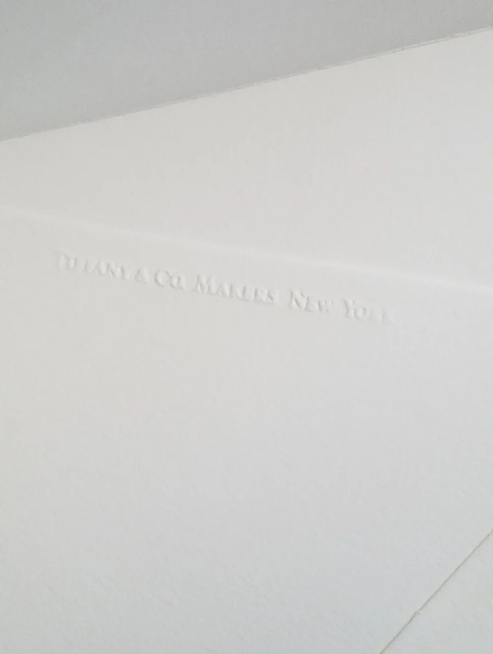 TIFFANY & CO Paper Stationary Set Watermark 50 Sheets / 50 Envelopes